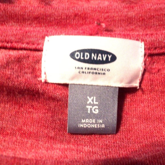 Old Navy Women's Top Size XL Muted Heathered Red-Rust 3/4 Sleeves Round Neckline - Picture 5 of 5
